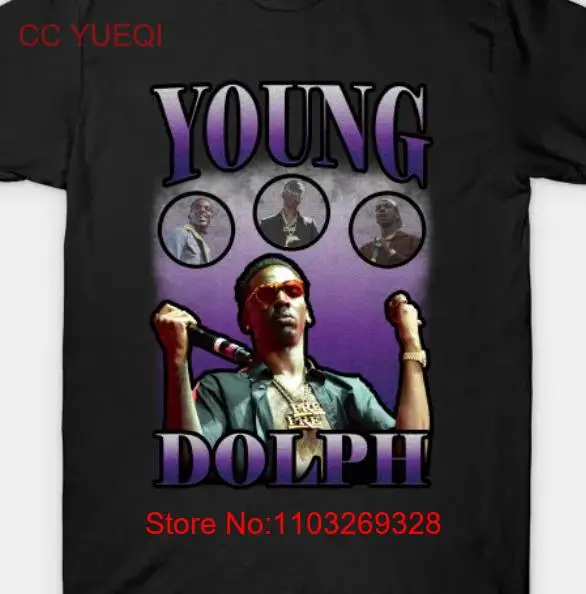 Футболка Young Dolph для Unisexall лучшая рубашка подарок на день отца папе Лидер продаж