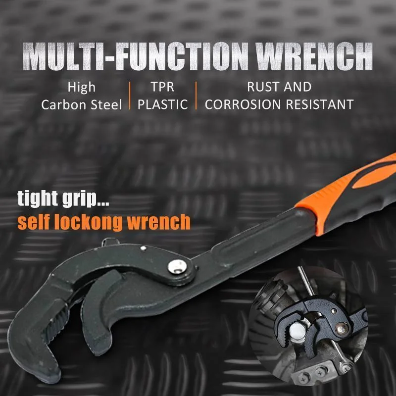 

Multi-function Universal Wrench 14-30 / 30-60mm Adjustable Grip Wrench Home Repair Key Pipe Wrench Plumber Tool Hand tool