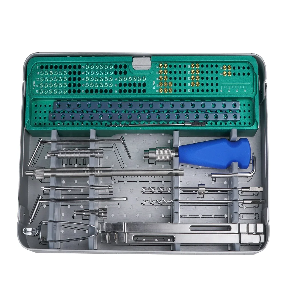 

High quality Orthopedic Implants Veterinary Instrument 4.0mm Locking Plate Instrument Kit