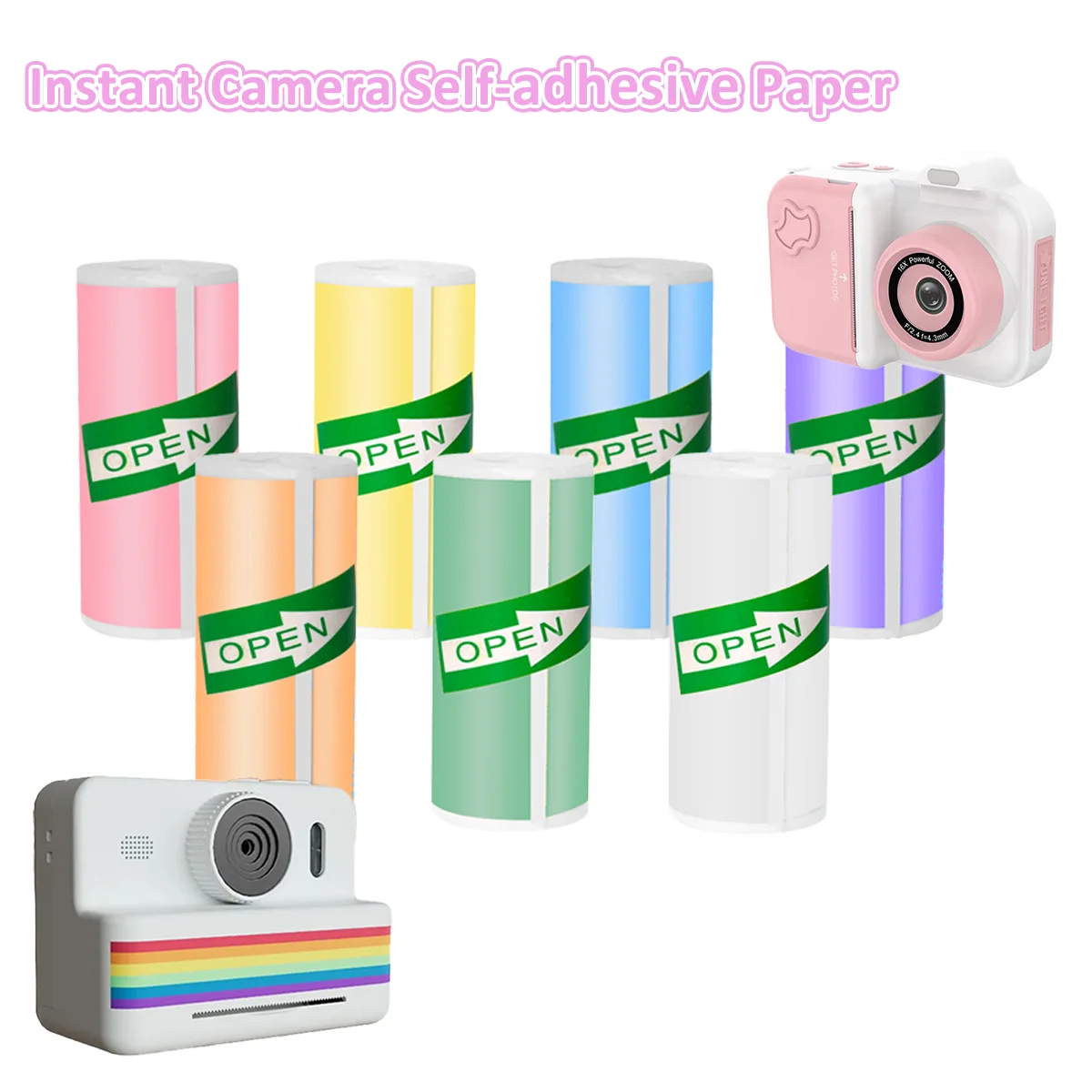 

Детская термобумага для мгновенных фотоаппаратов 57x25 мм