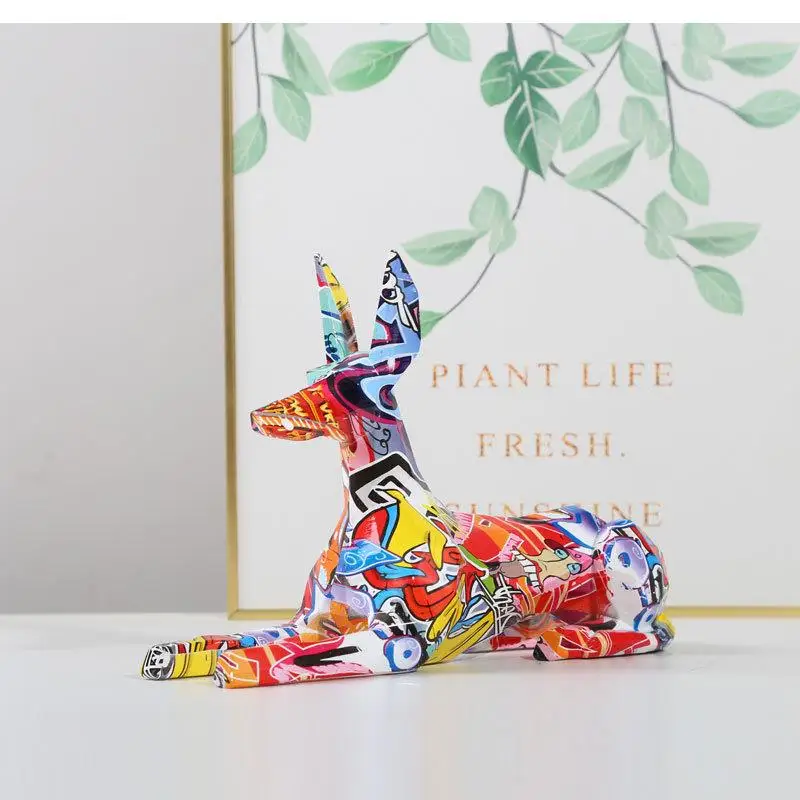 Современное украшение добермана красочный домашний винный шкаф добро