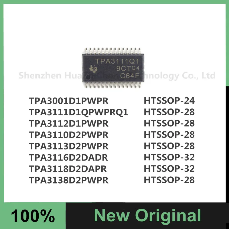 

1PCS TPA3001D1PWPR TPA3111D1QPWPRQ1 TPA3112D1PWPR TPA3110D2PWPR TPA3113D2PWPR TPA3116D2DADR TPA3118D2DAPR TPA3138D2PWPR IC
