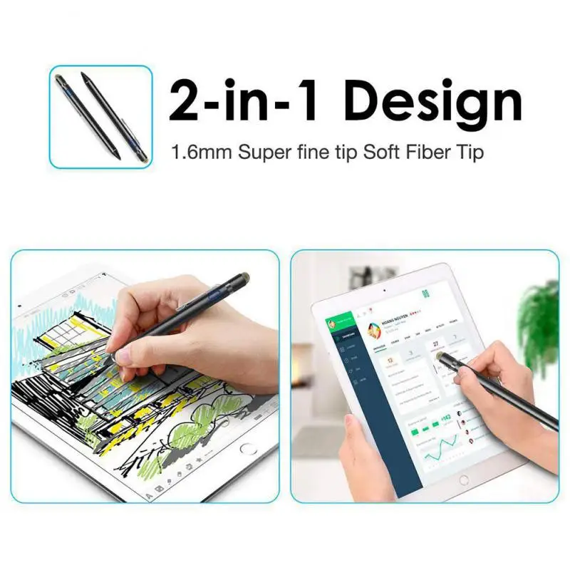 

Stylus Pen For Touch Screens, Amtake Active Pens Digital Pencil Fine Point Stylist Compatible With IPhone IPad Pro/Other Tablets