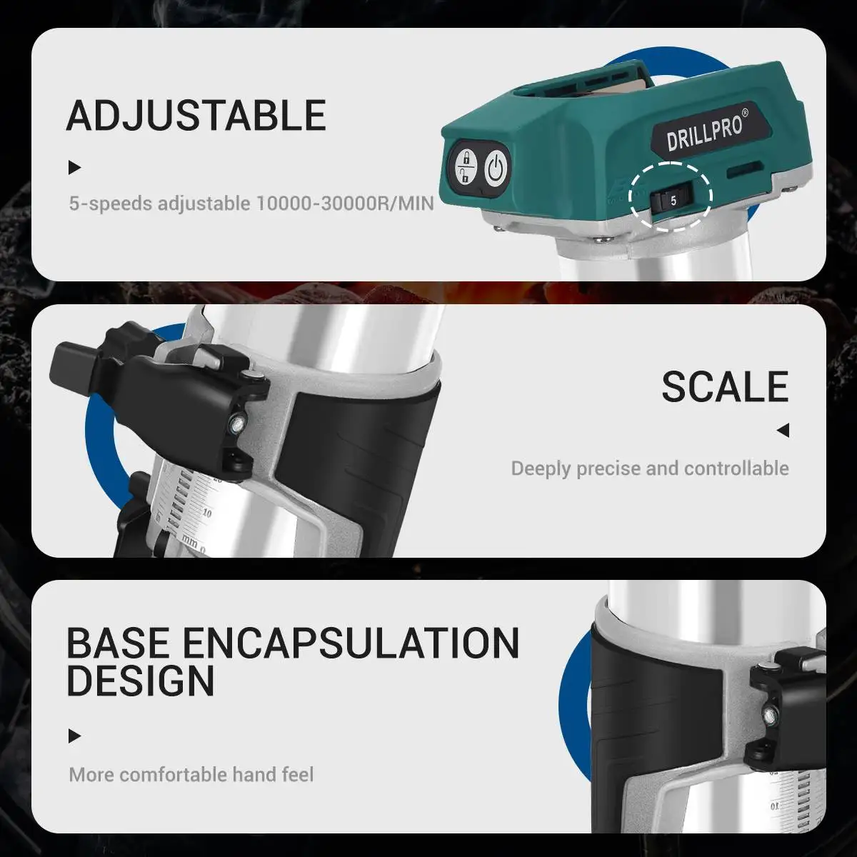 Drillpro 5 скоростей бесщеточный электрический ручной триммер беспроводной