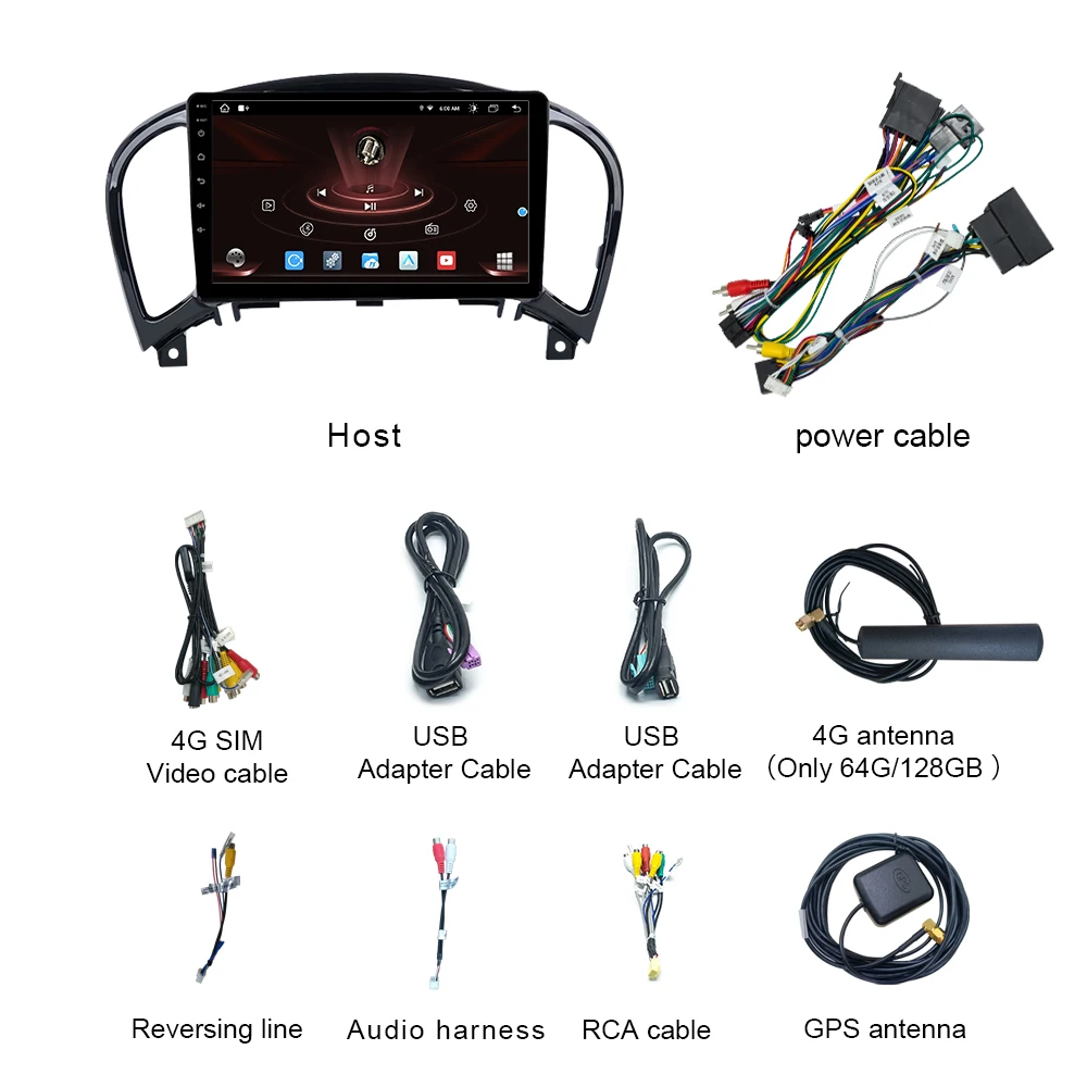Автомобильное радио Csred 8G/128GB/SIM Android 11 для Nissan Juke F15 2010-2016 автомобильный