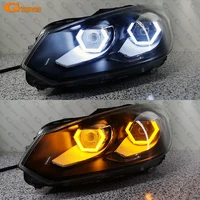 for volkswagen vw golf gti cc scirocco ultra bright switchback turn signal cotton aw hex hexagon led angel eyes halo ring light