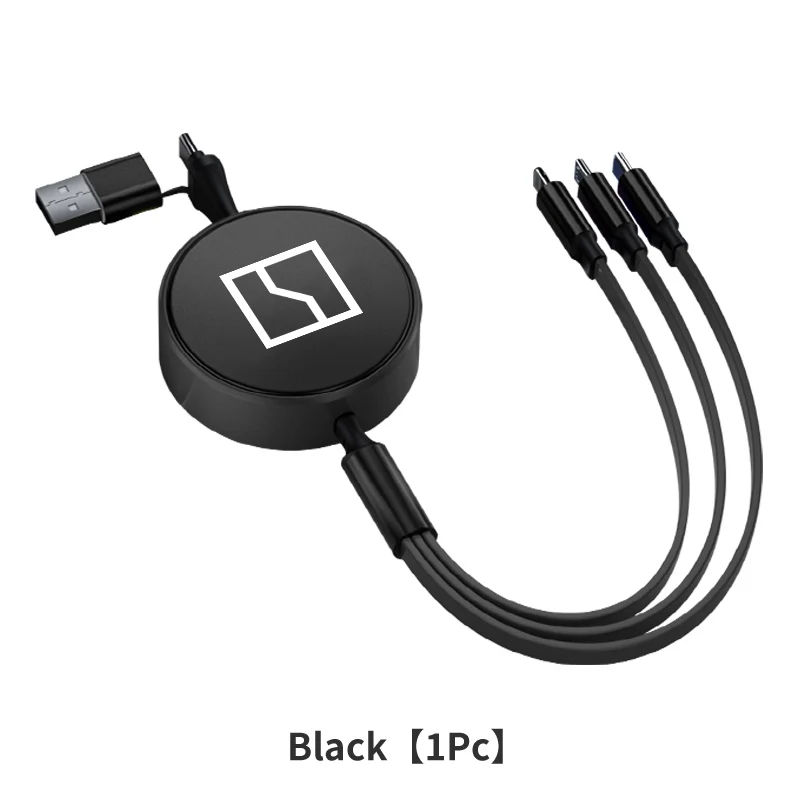 

Выдвижной провод передачи данных 3 в 1, быстрая зарядка телефона Android Тип C для Zeekr 001 009 2022 2023 2024 X EV 2021-2023 Krypton