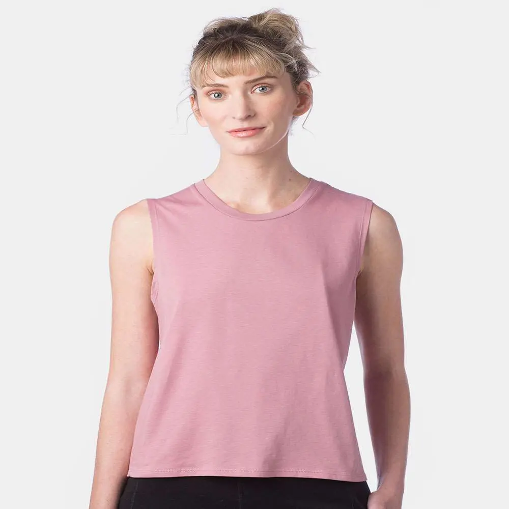

Women`s Cotton Jersey Go-To Crop Muscle Tank