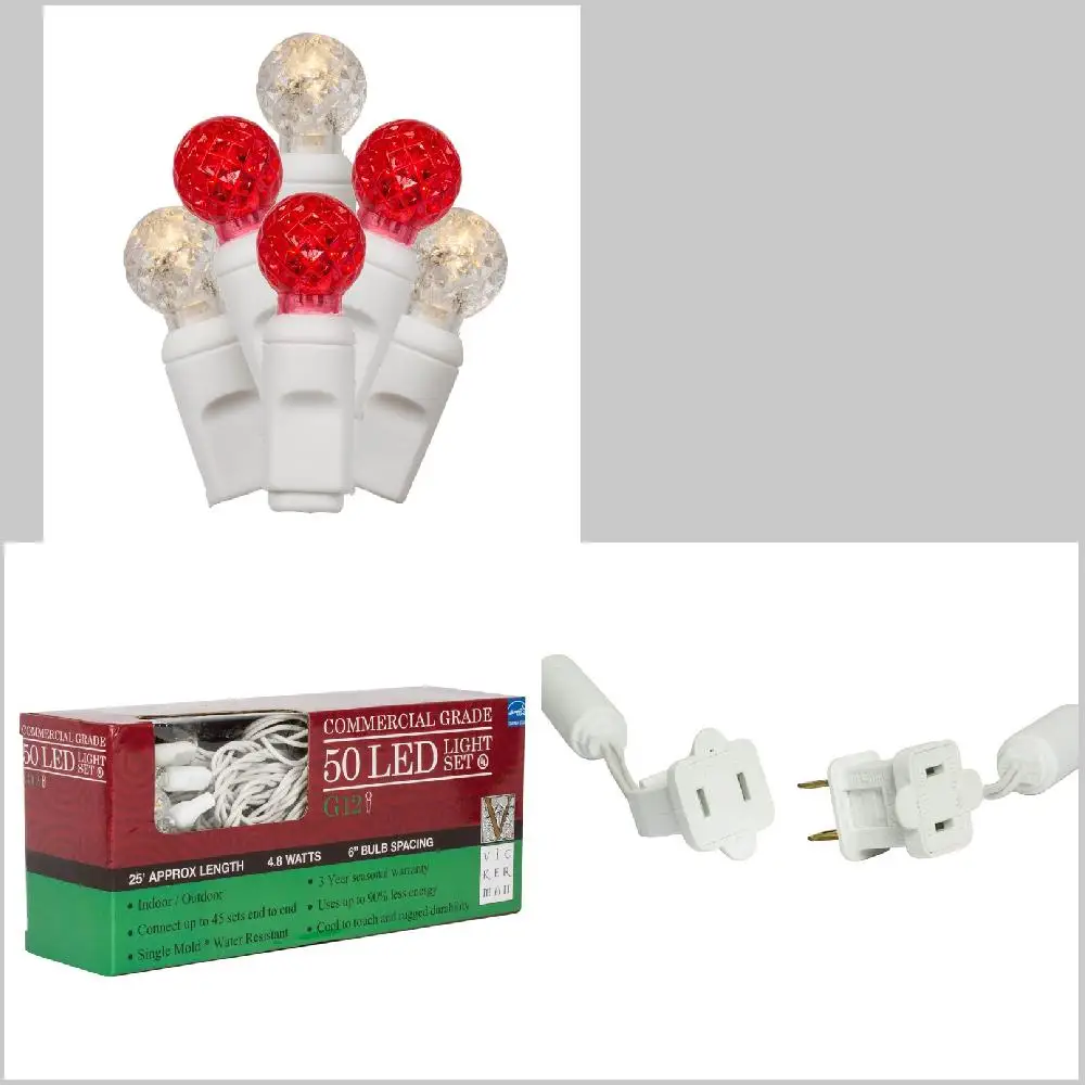 

ns Super Brght Dm Table Lmps Super Bright LED 6" 25`Lns White/Warm White G12 EC Set Dim Table Lamps