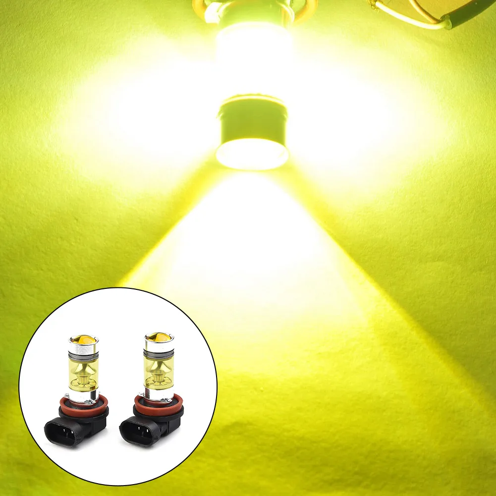 

High Quality Bulbs Fog Light Fog Bulbs Hot Led Parts Replacement Super Bright 100W Universal 1500LM 2 Piece 2pcs