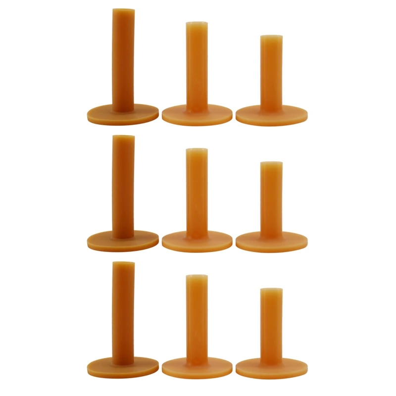 

9 Piece Golf Tees Coffee Durable Tee Driving Range 60/ 70/ 80 Mm