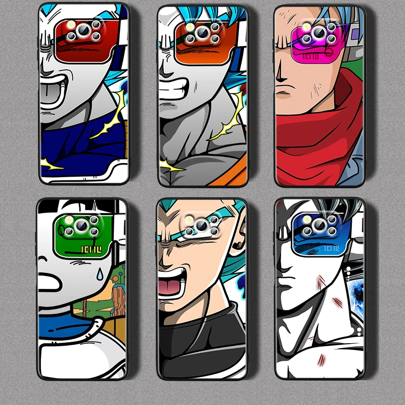 

Personality Dragon Ball For Xiaomi Civi Mi Poco X3 NFC F3 GT M4 M3 M2 X2 F2 Pro C3 F1 Silicone Shell Capa Black Phone Case