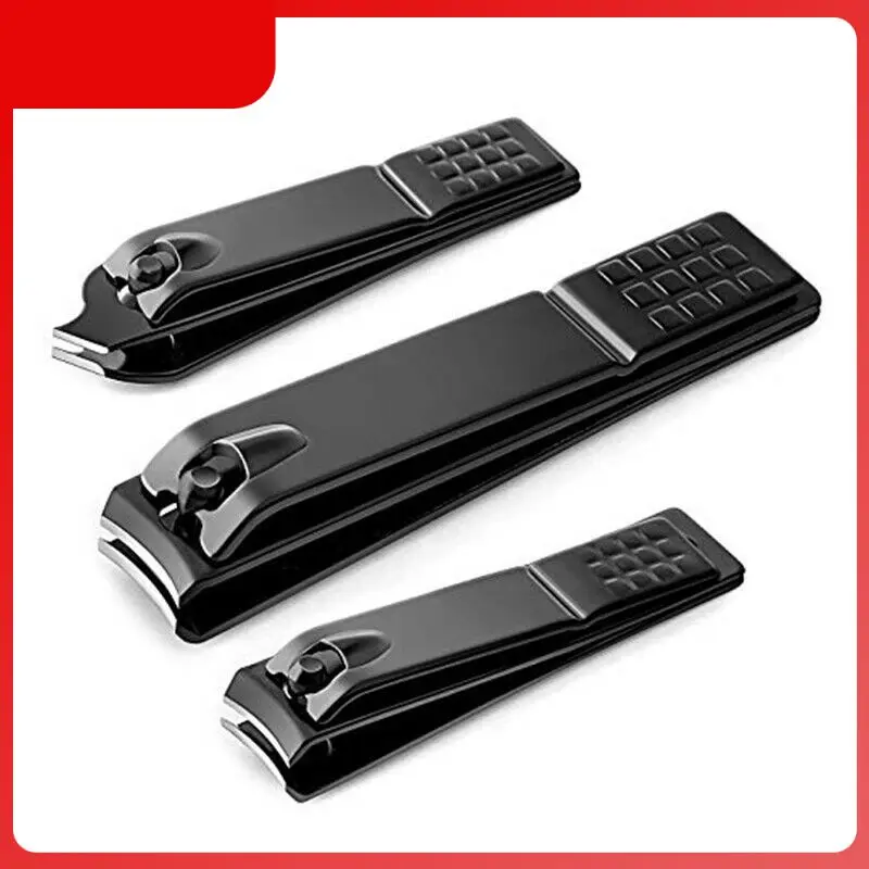 

Машинка для стрижки ногтей из нержавеющей стали, триммер для ухода за ногтями, принадлежности для ногтей, черные маникюрные ножницы, инстру...