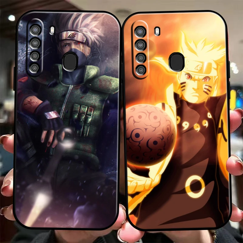

Japan NARUTO Anime Phone Case For Samsung Galaxy S8 S8 PLus S9 S9 Plus S10 S10E S10 Lite 5G Plus Black Funda Soft Coque