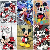 disney diy 5d diamond painting cartoon mickey mouse flag full square round cross stitch embroidery mosaic home wall decor