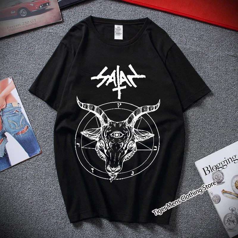 

Free ShippingO Neck Tee for Man Harajuku Men's T Shirt Deer Head Printed Unisex Short Sleeve Shirts Cotton Male Streetwear Tops