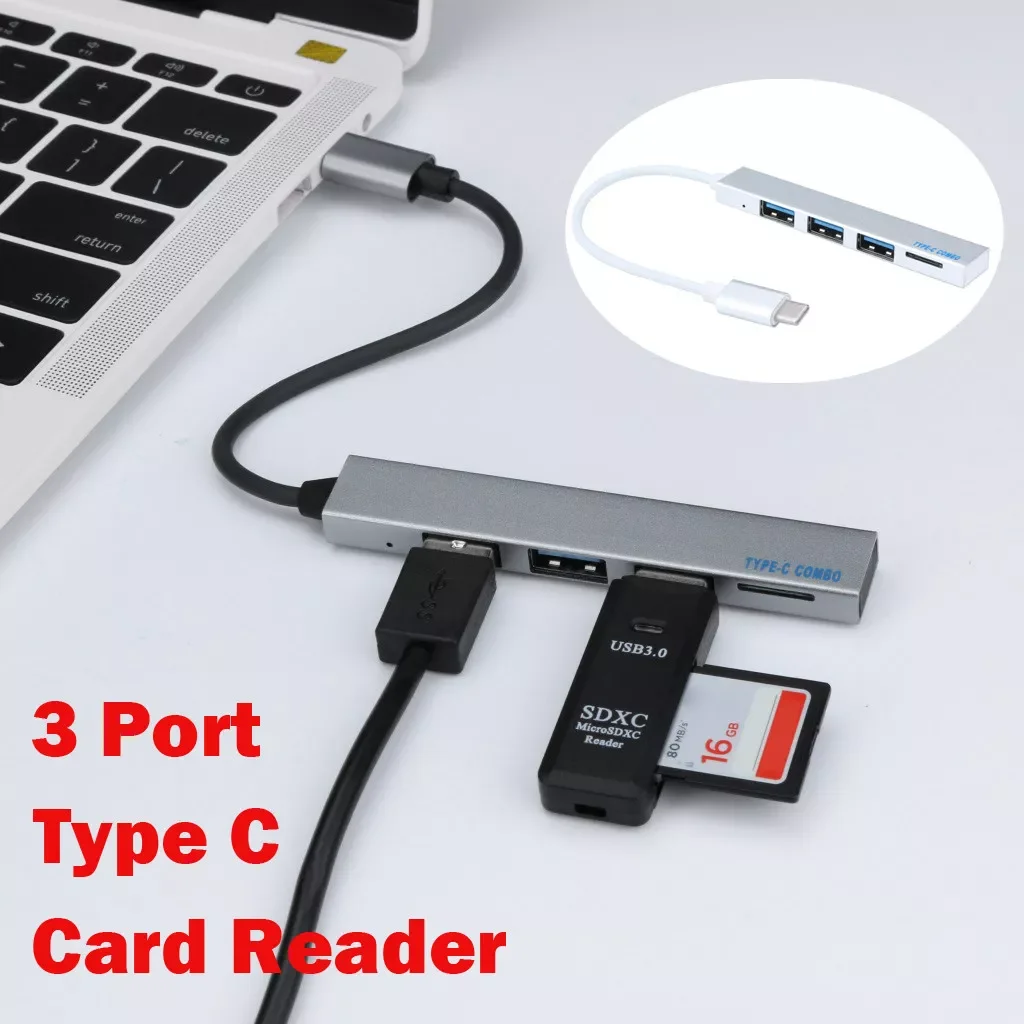 

Usb type c adapter Card reader TF type c splitter OTG laptop accessories usb hub For Smartphone port usb c multiple extender