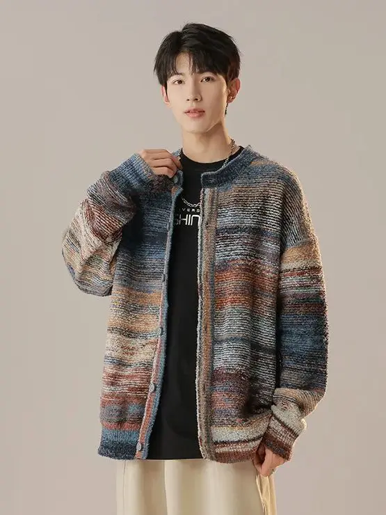 Осенне-зимний вязаный свитер Merad с круглым вырезом и пуговицами Женский Теплый