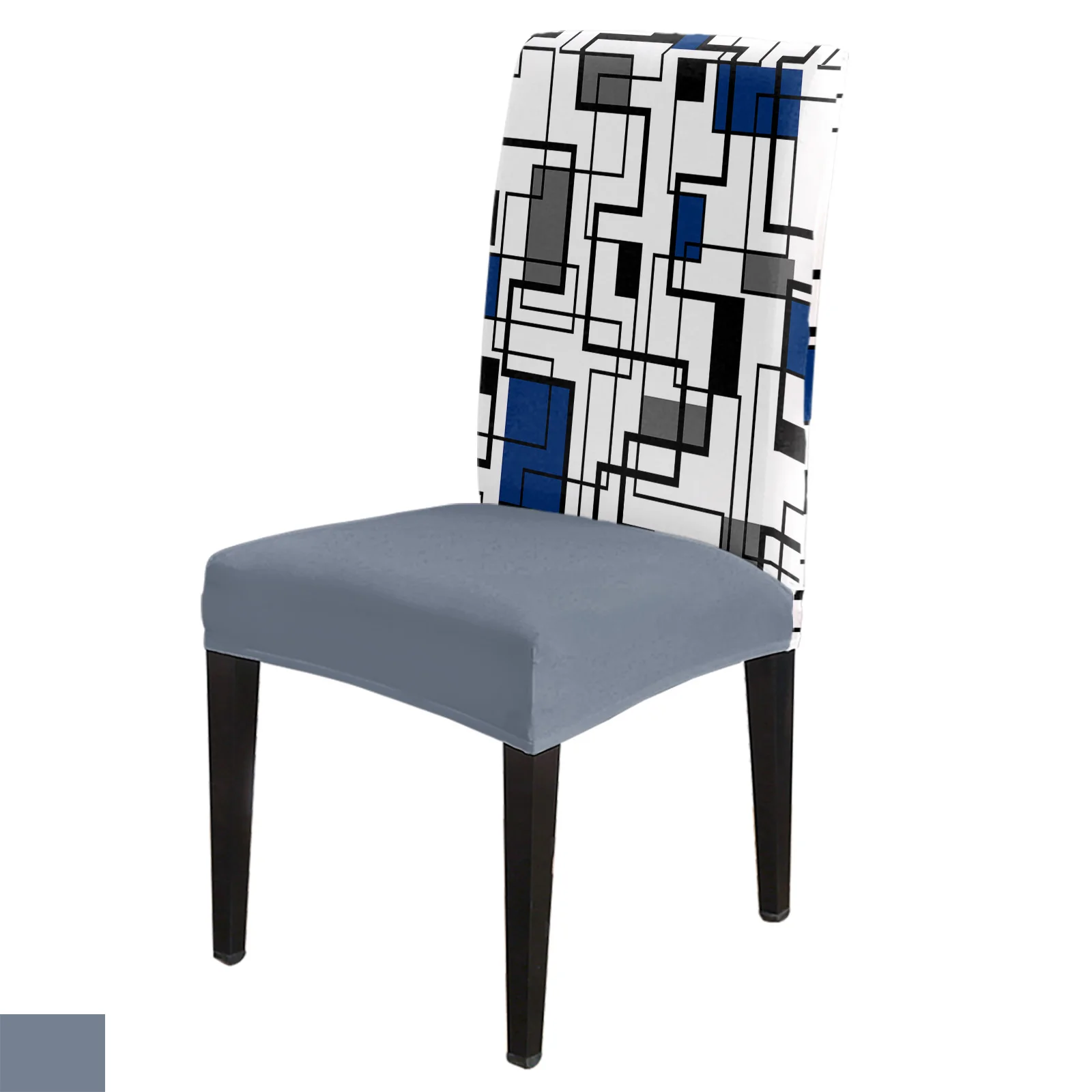 

Чехлы на стулья с геометрическим рисунком, чехлы на стулья, для столовой, свадьбы, банкета, стрейч, кухни, из спандекса