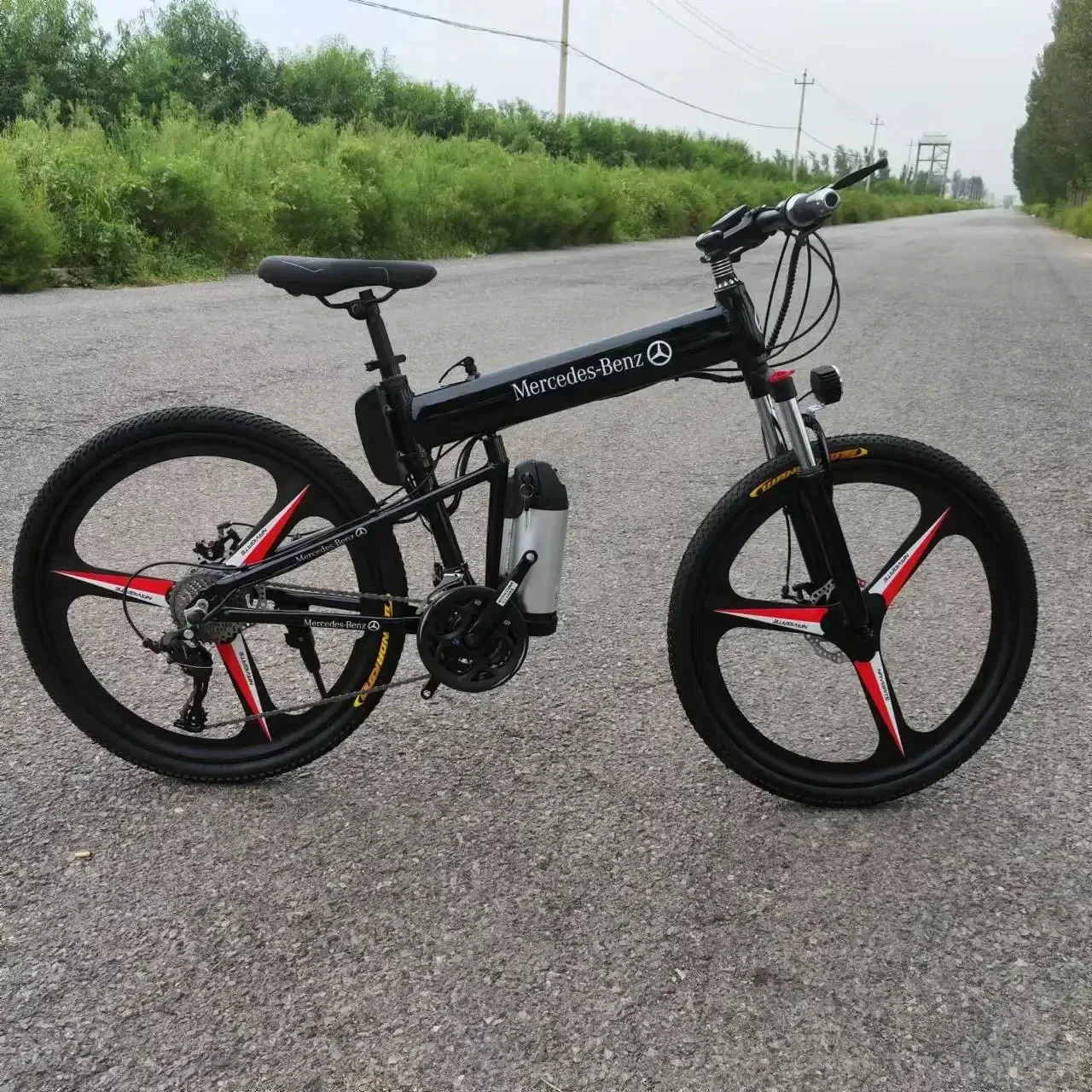 Электровелосипед AKEZ складной 350 Вт 36 в 13 Ач литиевый аккумулятор