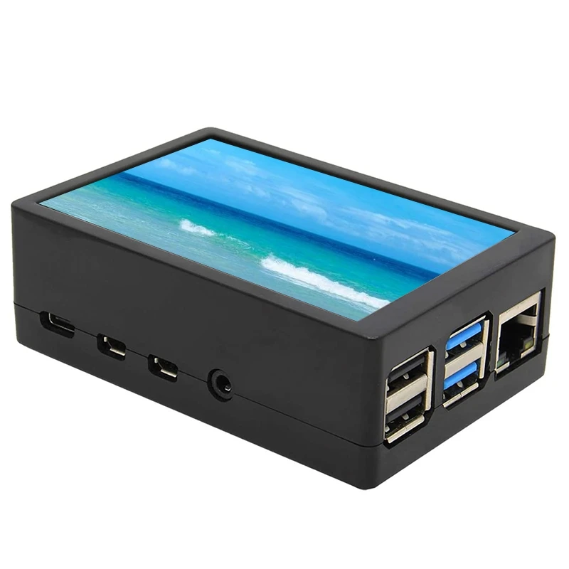 3 5-дюймовый Tft ЖК-контактный экран 5x48 0 разрешение Abs чехол + Touchpen для Raspberry Pi 4 B