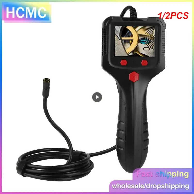 

1/2PCS IPS Screen Industrial Endoscope Camera HD1080P 30 Meter Cable Pipe Sewer Inspection Borescope IP68 Waterproof LEDs