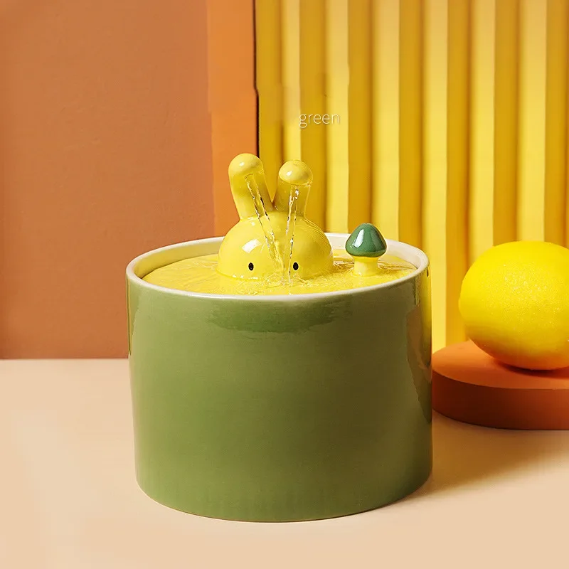 Керамическая поилка для кошек фонтан поилки собак беспроводной USB-дозатор декор