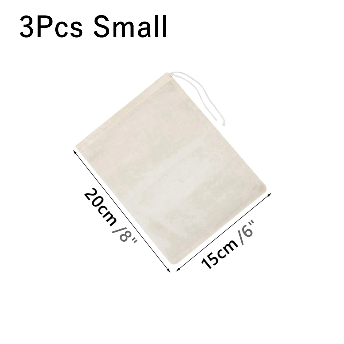 

Многоразовые хлопковые фильтрующие пакеты 3 шт.