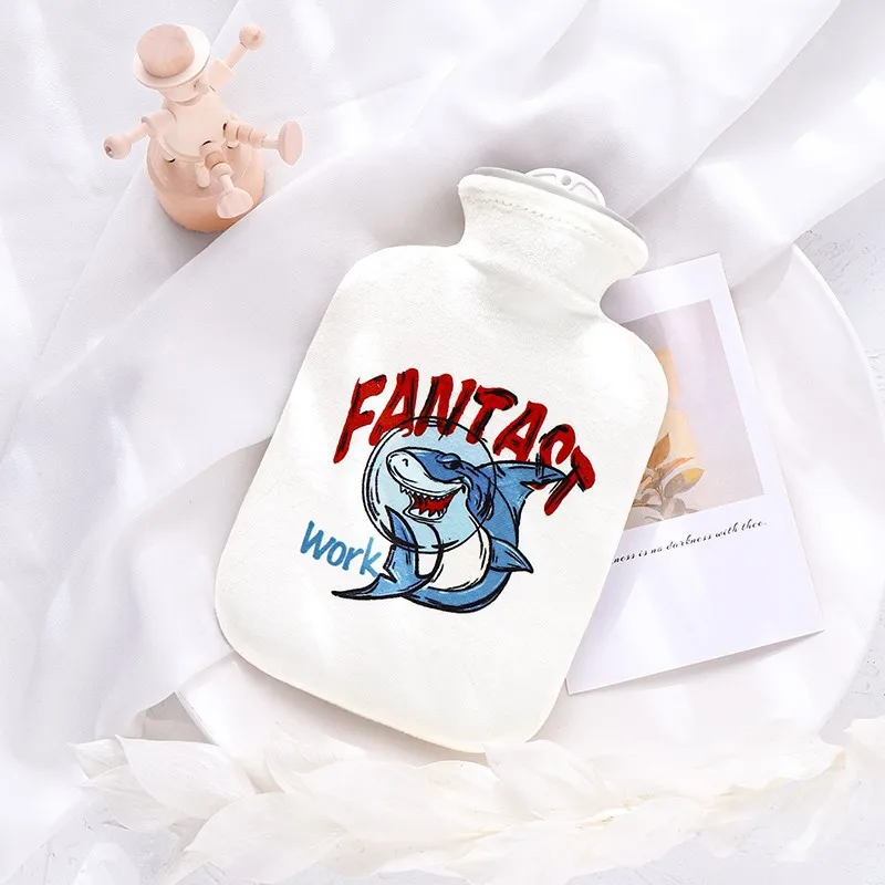 

500ML Hot Water Bottle with Fluffy Cover Hot Water Bag for Pain Relief, Back, Neck and Shoulders Winter Cold-proof Hand Warmer