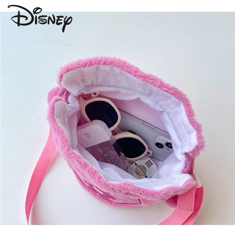 Disney New Doll Plush Bag Fashion High Quality Girls' Crossbody Bag Cartoon Small Fresh Versatile Children's Crossbody Bag