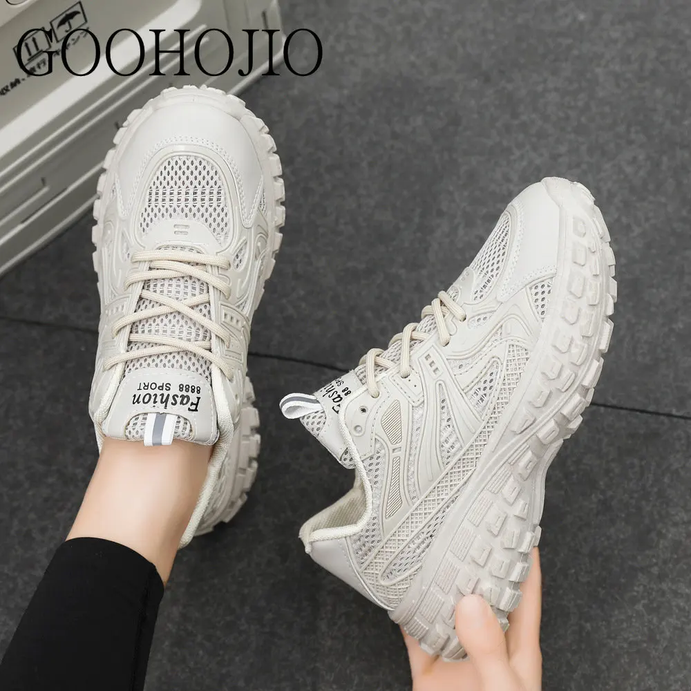 

New Luxury Design Mesh Sneakers Women Tire Thick Sole Shoes Woman Casual Shoes Ladies Femmes Chaussures Zapatos College Style