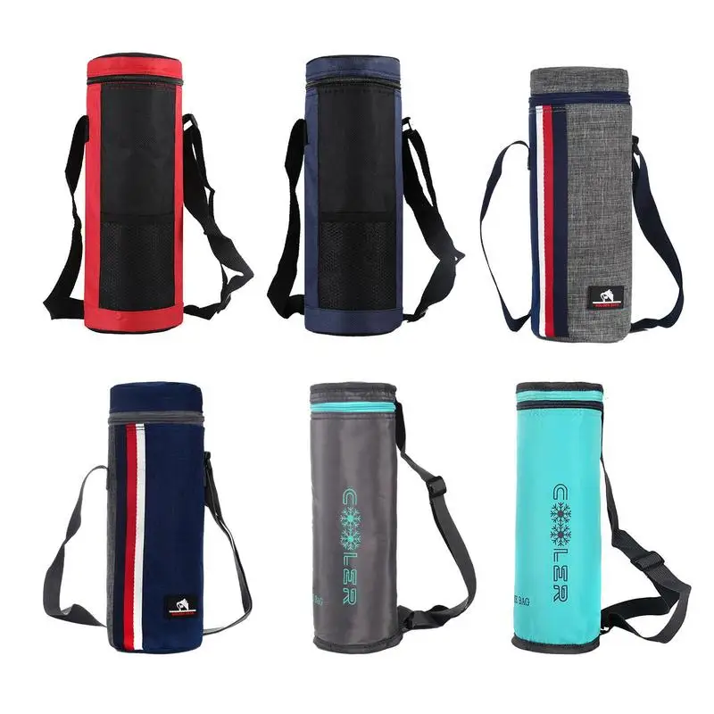 Thermal Ice Cooler Fashionable Aluminum Film Insulation Kettle Bag Folding Round Ice Pack For Drinks Travelling Outdoor Picnic