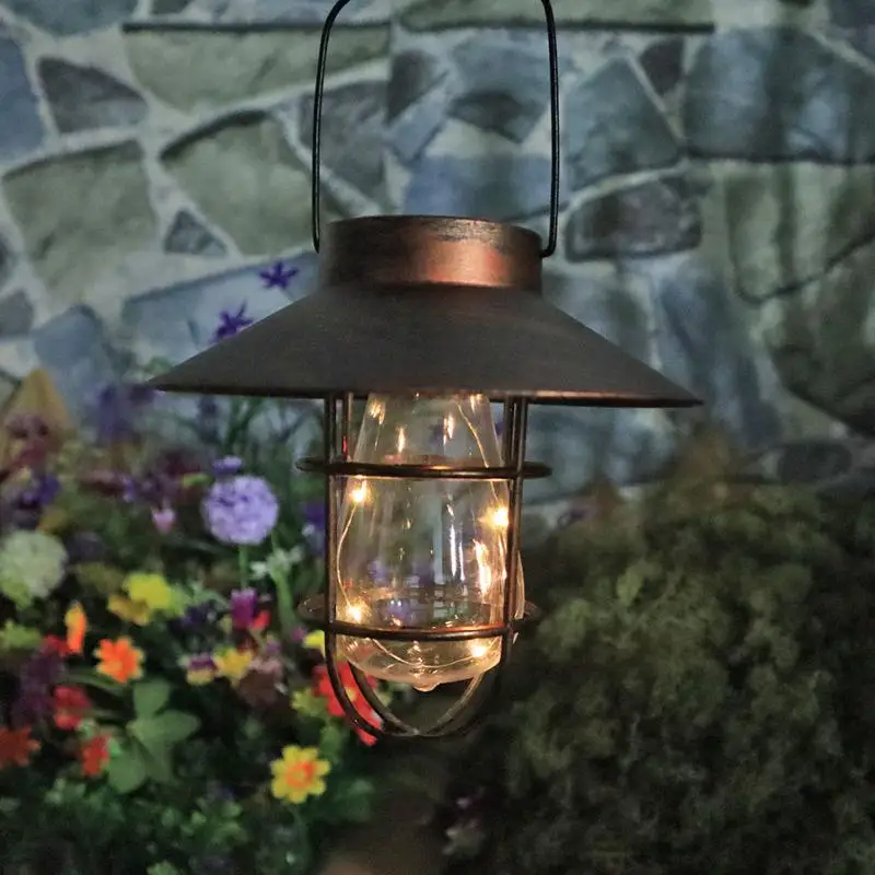 

Solar Retro Lamp Portable Camping Lantern Waterproof Camping Tent Travel Lights Outdoor Lighting Night Equipment Flashlight