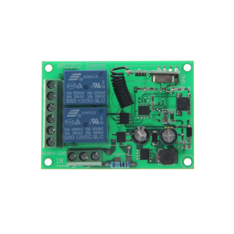 Универсальный беспроводной пульт дистанционного управления 433 мгц AC 85-250 в 110 в 220 в 2CH реле 11XA