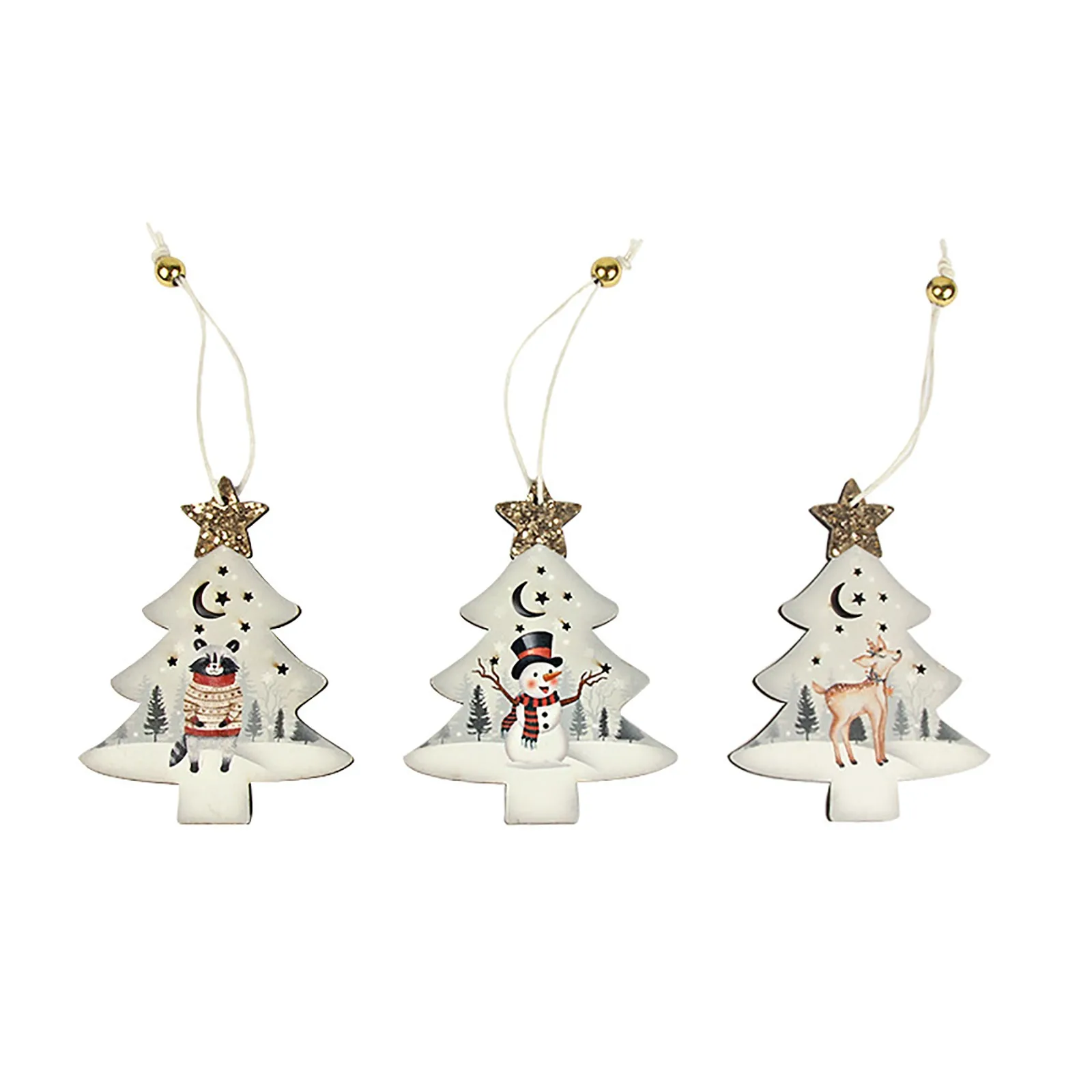 Рождественский снеговик искусственное дерево 2021 украшение для сцены и гирлянда