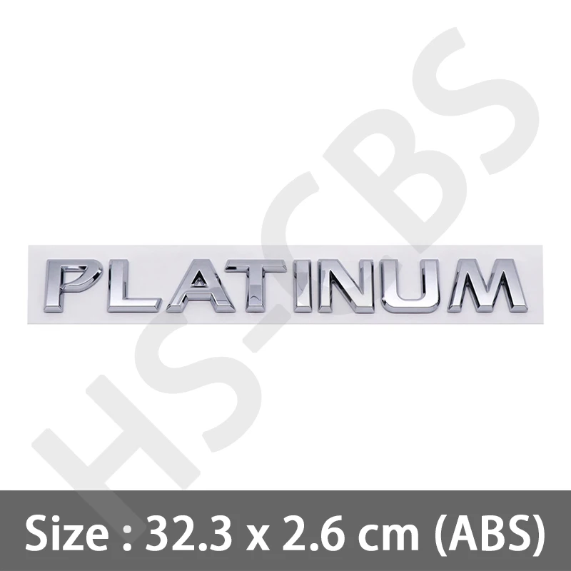 

PLATINUM буквенная эмблема логотип ABS автомобильная наклейка задний багажник значок авто задний багажник эмблема наклейка Talgate наклейка авто аксессуары Декор