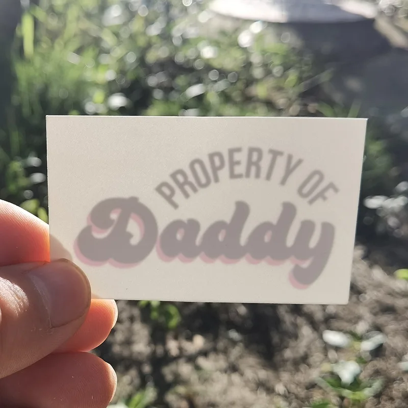 property of daddy- Cuckold Temporary Tattoo Fetish for Hotwife cuckold