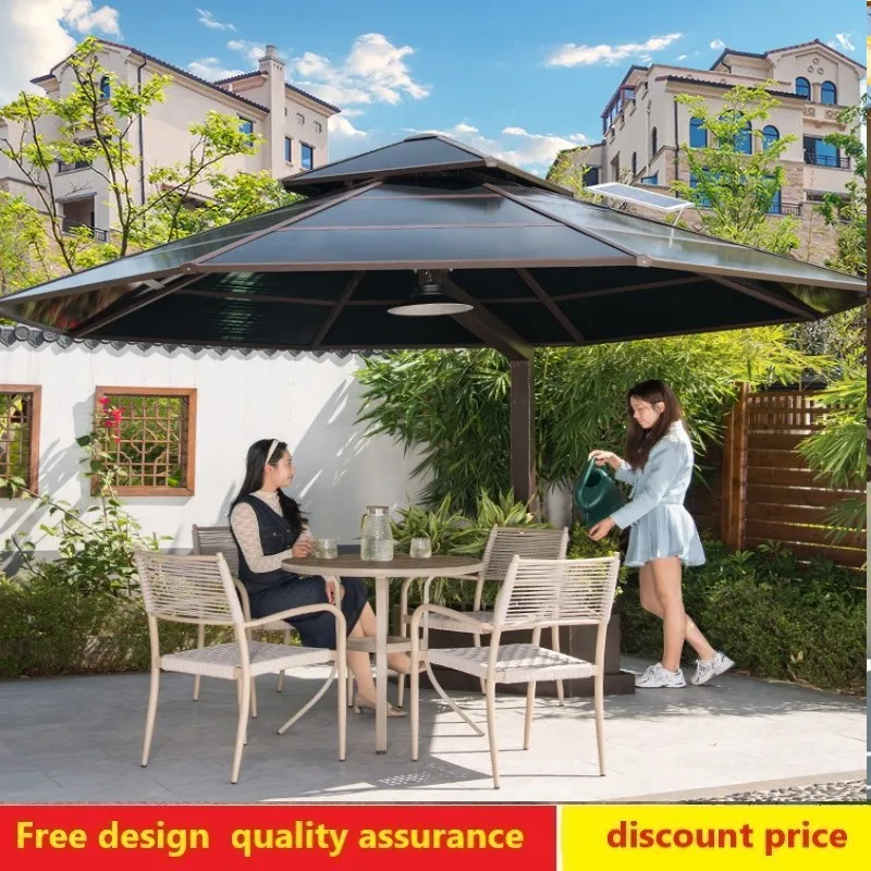 

Наружный солнцезащитный зонт для виллы, сада, двора, сада, садовой террасы на крыше, наружный солнцезащитный зонт, Ветрозащитный Зонт светил...
