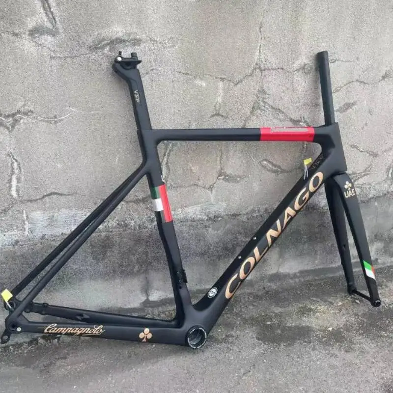 V3Rs New Color Design Gold Decals Carbon Road Bike Frame Outdoor Cycling Frameset:Carbon Frame+Fork+Seat Post+Headset+Clamp