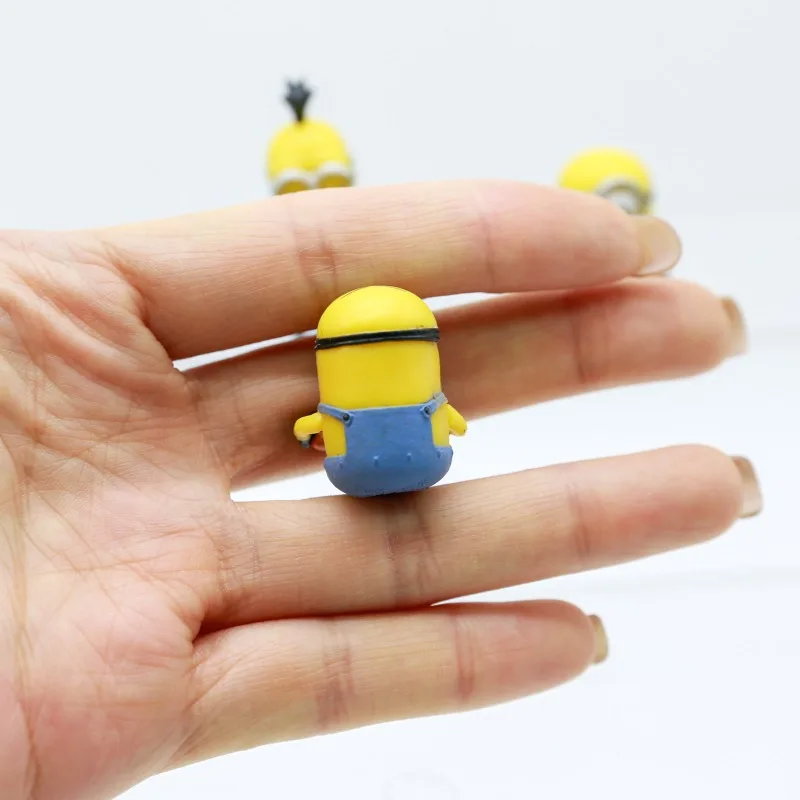 Фото Gashapon Капсульные игрушки Гадкий Мес Миньоны Миниатюрная еда Время Подвески Мини-фигурки Брелок Модель куклы Игрушки Подарки для детей №4