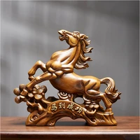 chinese horse to success one piece resin statue home decoration living room animal model sculpture office desk furnishings gift