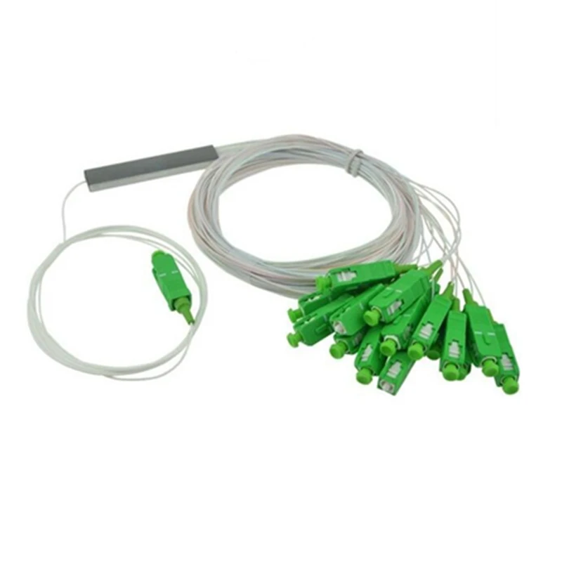 10 шт./лот 1X2 1X4 1X8 1X16 1X32 PLC SC/APC SM 0 9 мм стальная трубка ПВХ 1 м FTTH волоконно-оптический