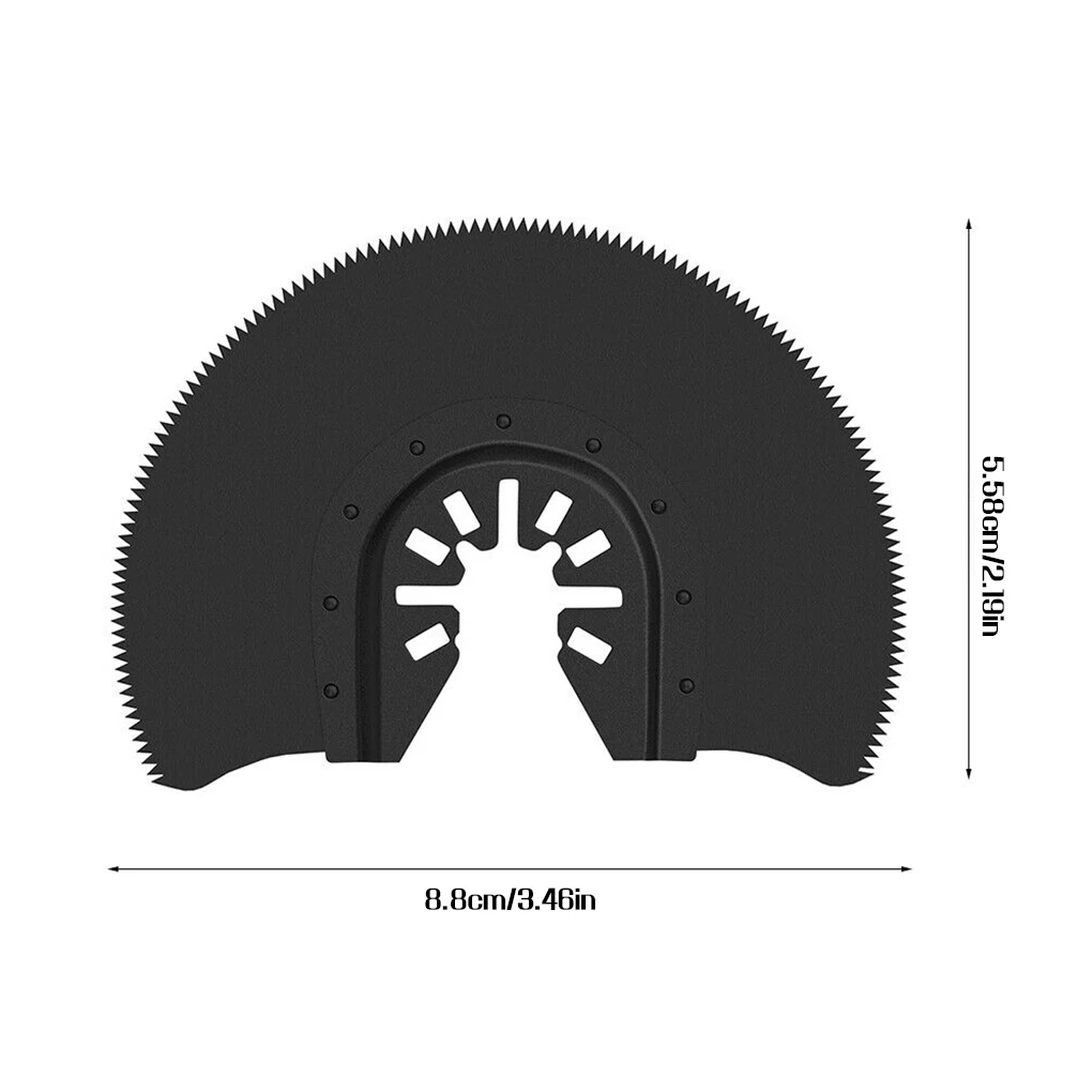 

Half-round Oscillating Saw Disc 88mm Multi Tool Oscillating High-speed Steel Semicircle Saw Disc 5pcs