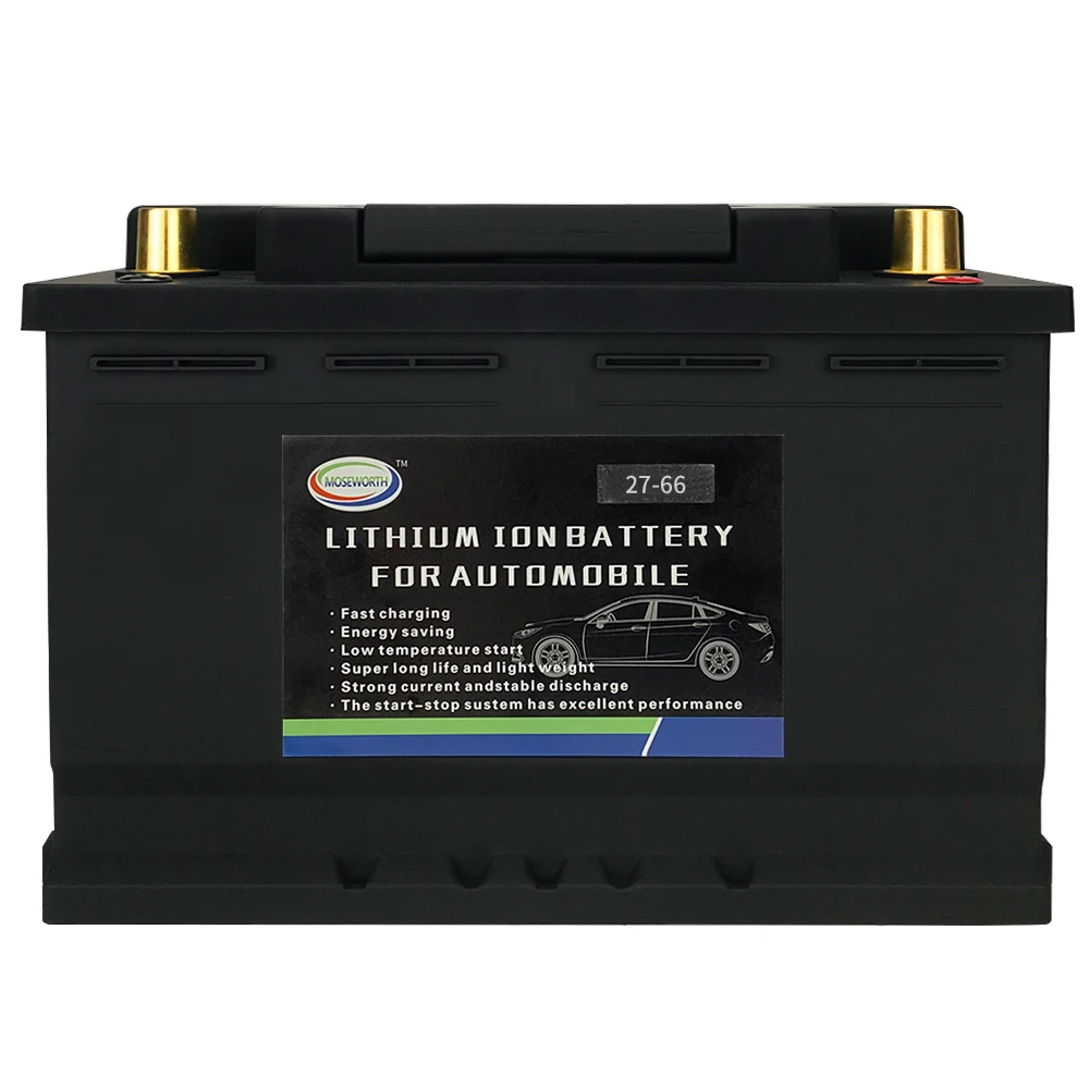 

40AH 27-66 Automotive Battery(LiFePO4)Lithium Phosphate Ion Battery 12V 750CCA Size-205*175*145mm Auto Car LiFePo4 Battery