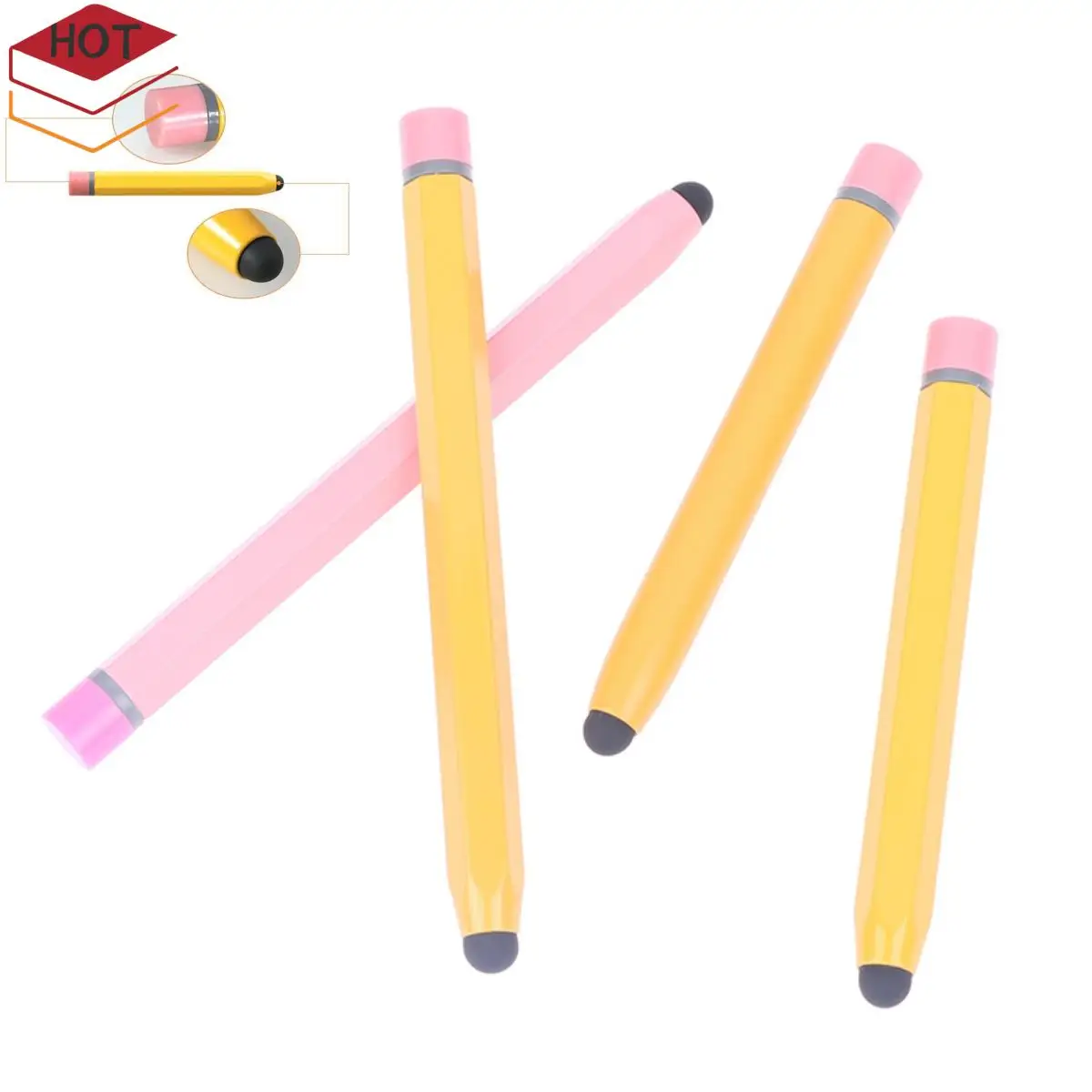 

Children Faux Crayon Touch Pen Nostalgic Pencil Touch Screen Capacitive Pen for Android Iphone Ipad