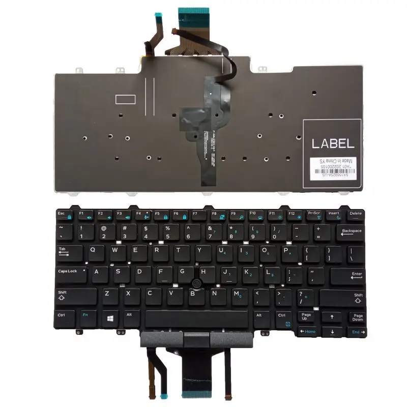 

Клавиатура с подсветкой и точкой для ноутбука Dell Latitude E7450 E5450 US