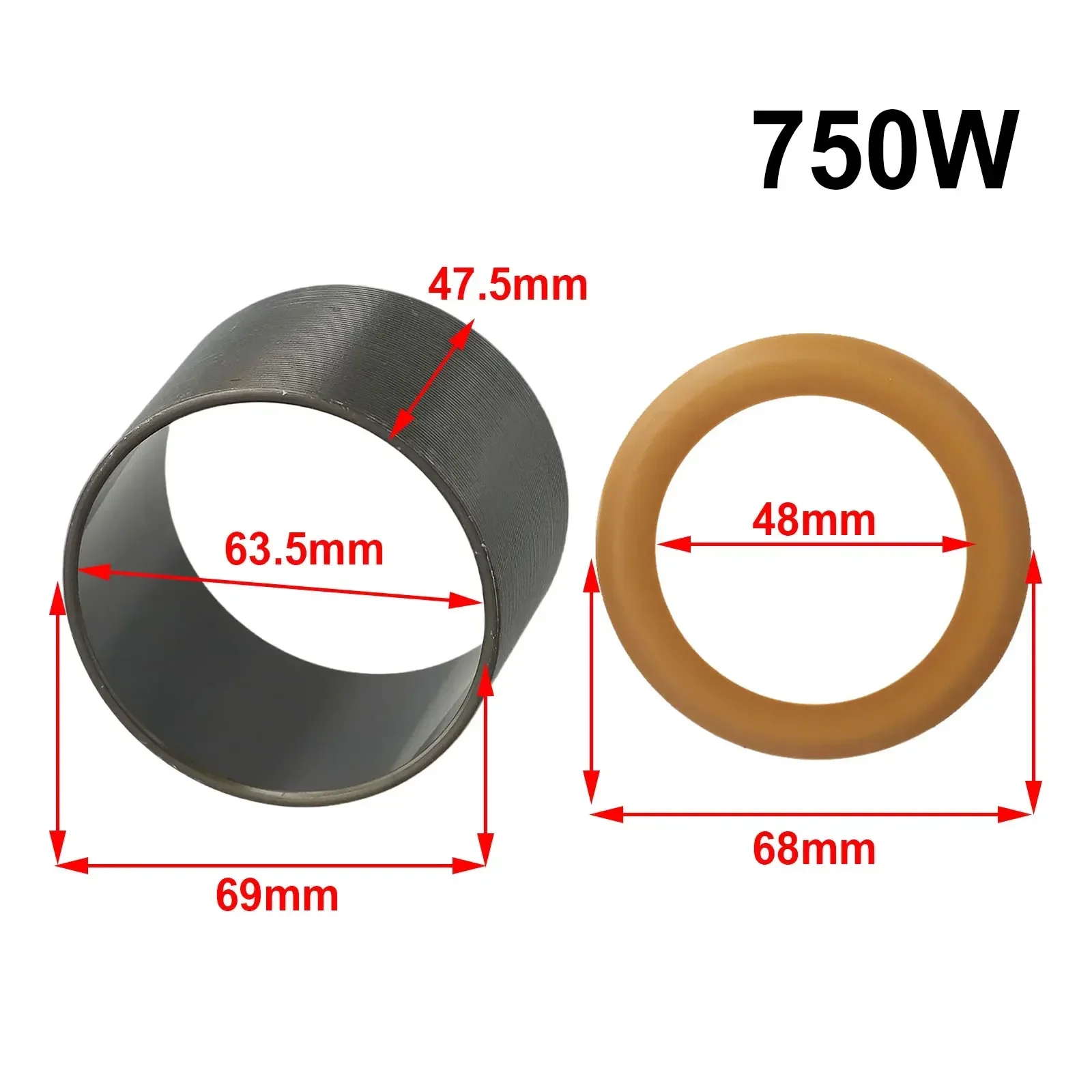 Комплект прокладок кольца поршневого цилиндра вакуумный насос безмасляная воздушная Компрессорная головка втулка цилиндра поршневое кольцо цилиндра 550/600/1100 Вт