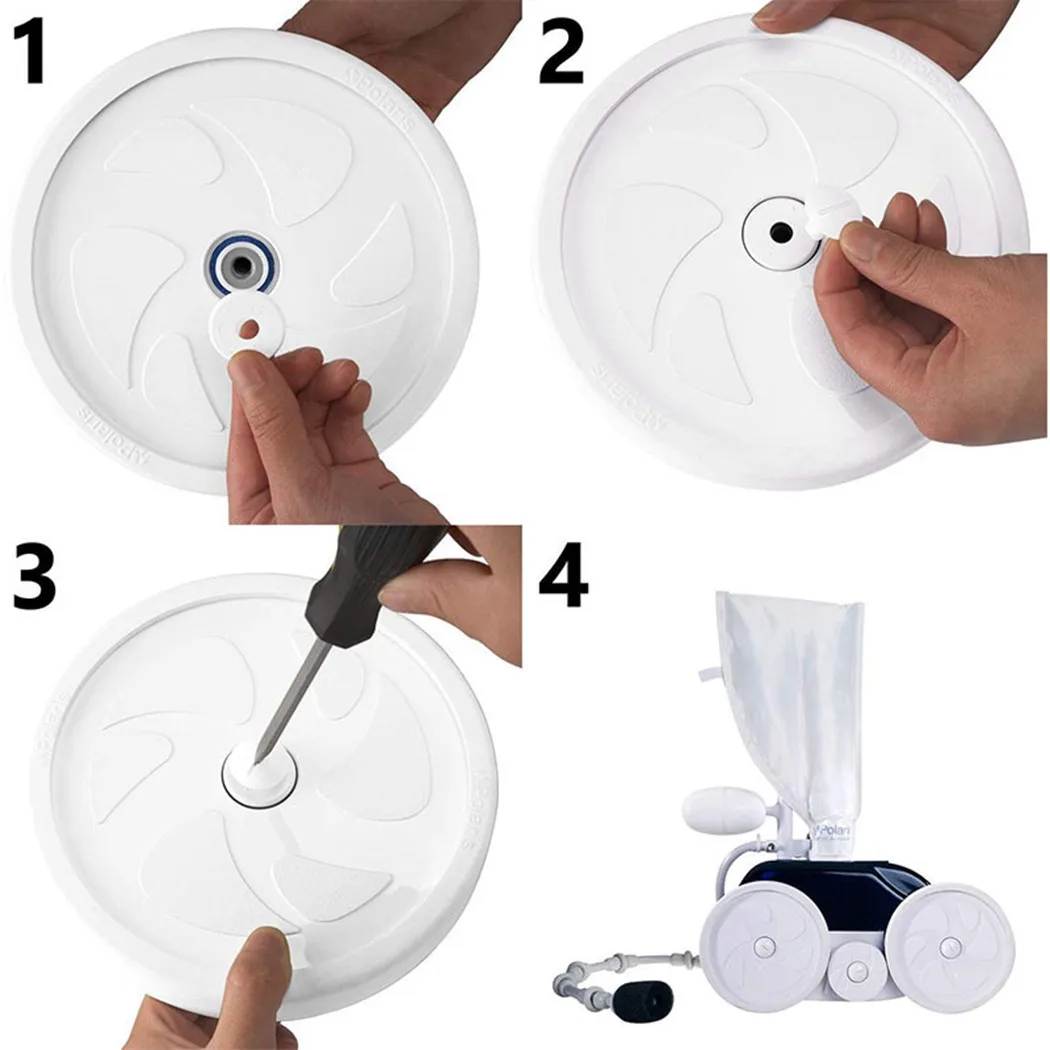 

6 Pack For Polaris 180/280/380 Pool Cleaner Wheel Screws Replacement Parts C-55 C55 Household Cleaning Tools Accessories