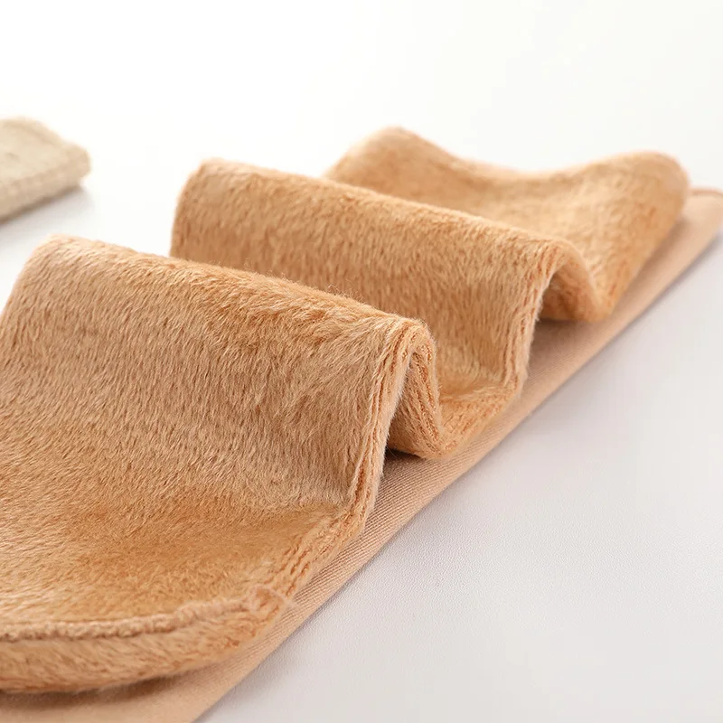 Мужские Женские носки зимние теплые утепленные с бархатным покрытием однотонные