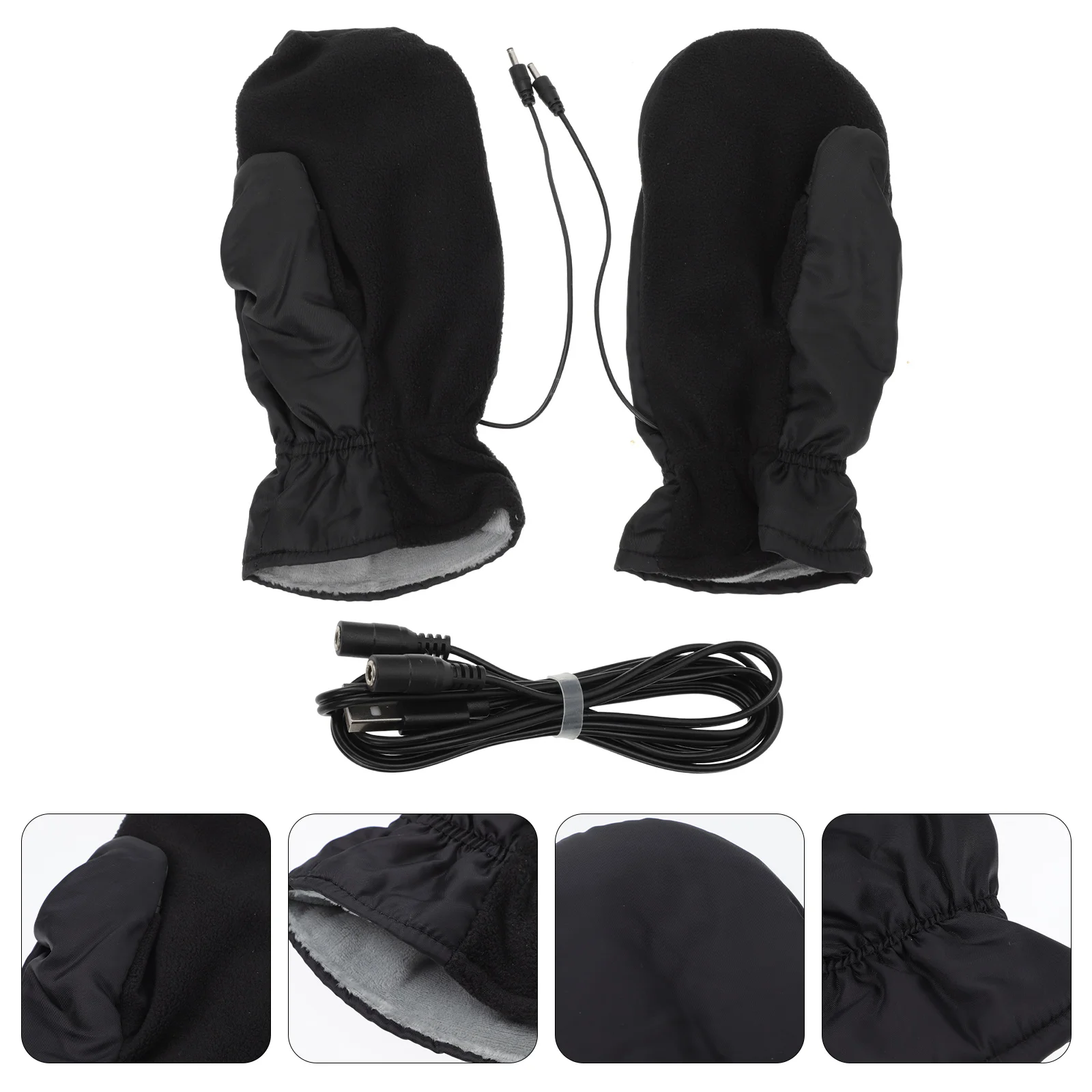

1 Set Heating Mitts Warm Electric Heating Windproof for Riding Winter